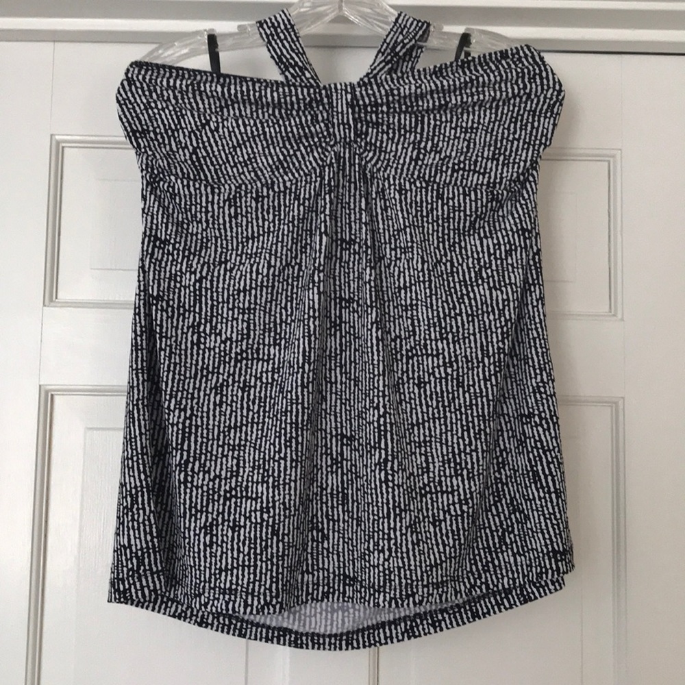 Black and White Patterned Halter